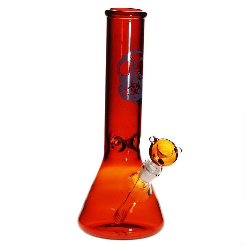 Bio Glass Glass Bong 12" BIO Beaker Water Pipe - Amber