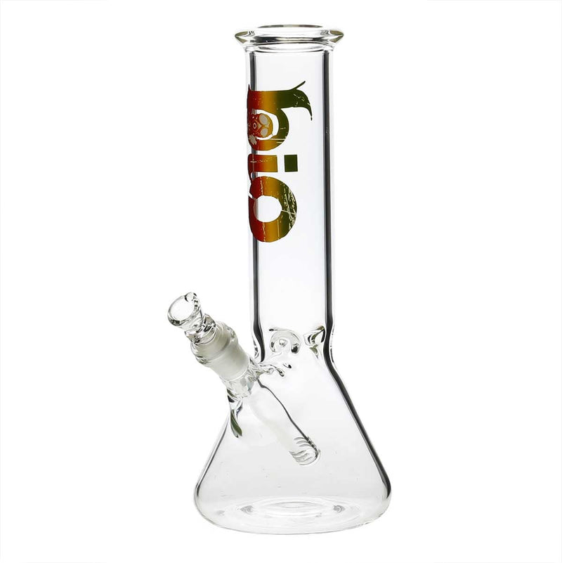 Bio Glass Glass Bong 12" BIO Beaker Water Pipe - Rasta Logo