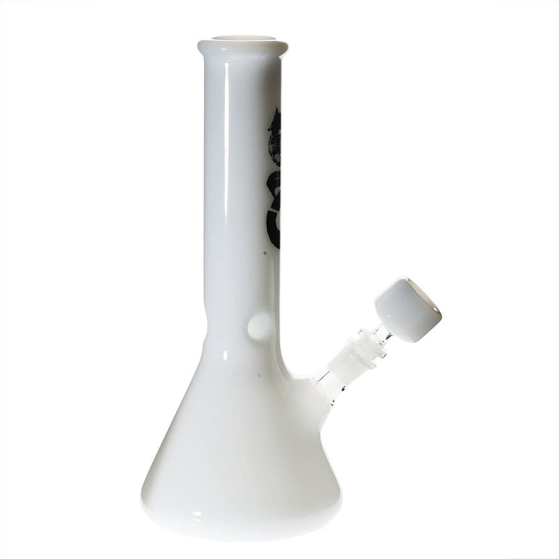 Bio Glass Glass Bong 12" BIO Beaker Water Pipe - White