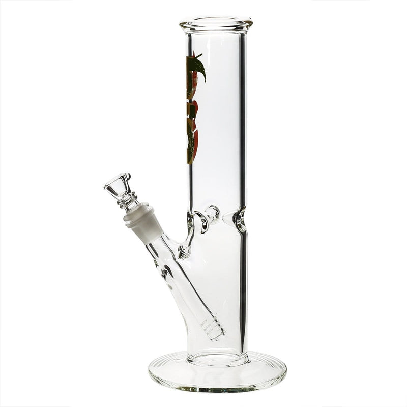 Bio Glass Glass Bong 12" BIO Straight Water Pipe - Rasta Logo