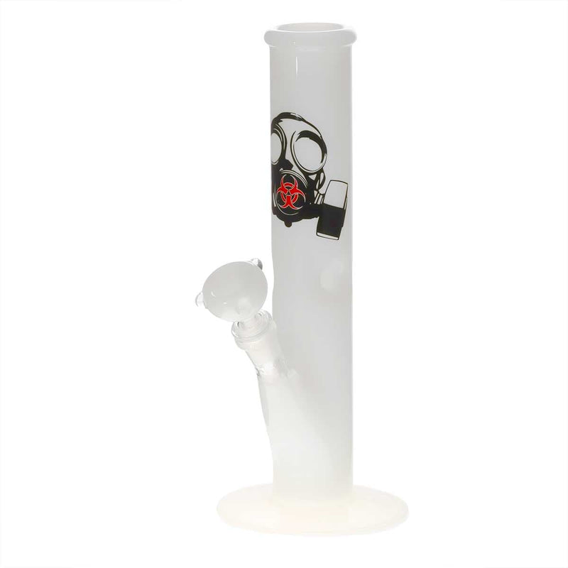 Bio Glass Glass Bong 12" BIO Straight Water Pipe - White