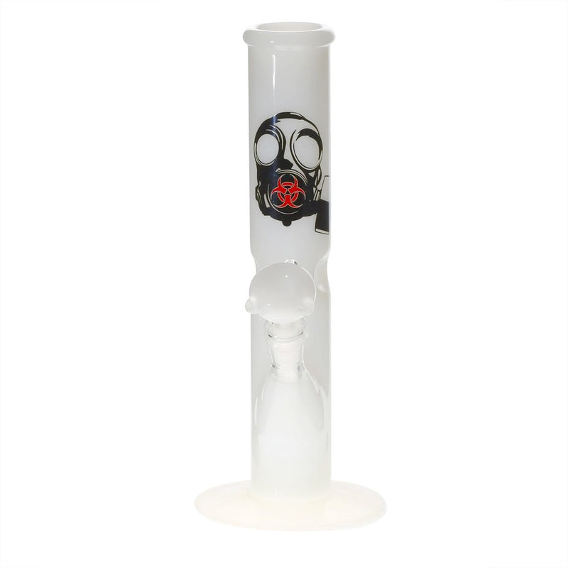 Bio Glass Glass Bong 12" BIO Straight Water Pipe - White