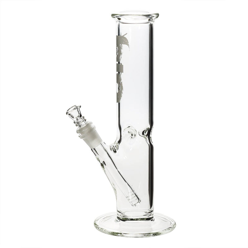 Bio Glass Glass Bong 12" BIO Straight Water Pipe - White Logo