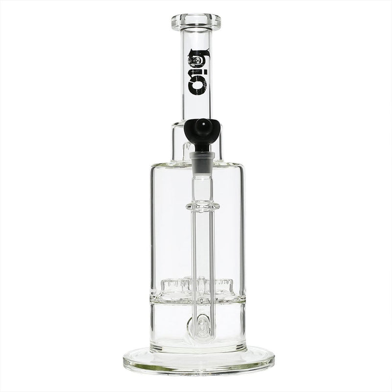 Bio Glass Glass Bong 16" Single Inline / Triple Updome Stemless Water Pipe - Clear