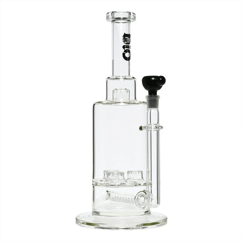 Bio Glass Glass Bong 16" Single Inline / Triple Updome Stemless Water Pipe - Clear