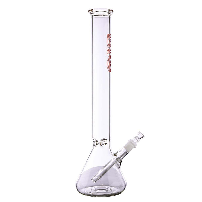 Bio Glass Glass Bong 18" BIO 50mm Beaker - Red