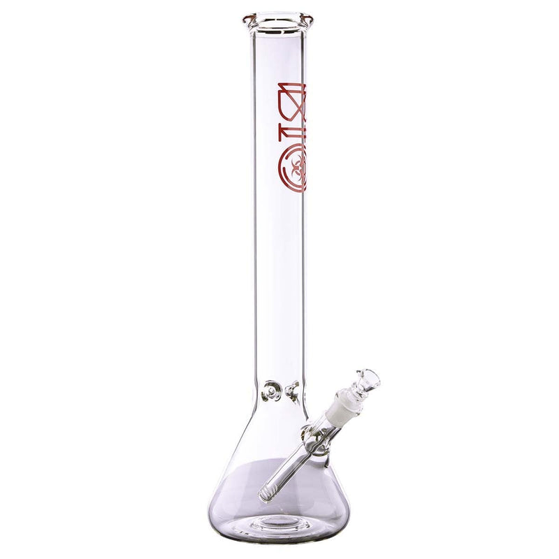 Bio Glass Glass Bong 18" BIO 50mm Beaker - Red