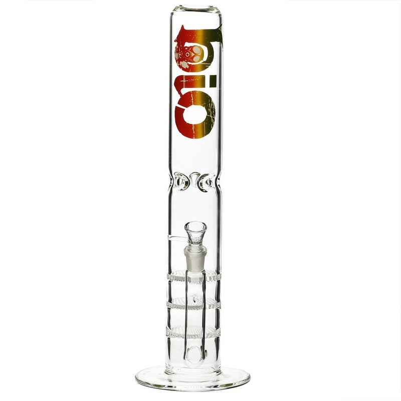 Bio Glass Glass Bong 18" BIO 65mm Triple Honeycomb Water Pipe - Rasta Logo