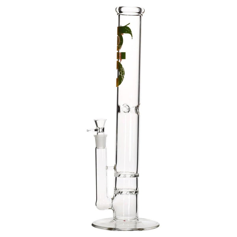 Bio Glass Glass Bong 18" BIO Double Hurricane Water Pipe - Rasta Logo