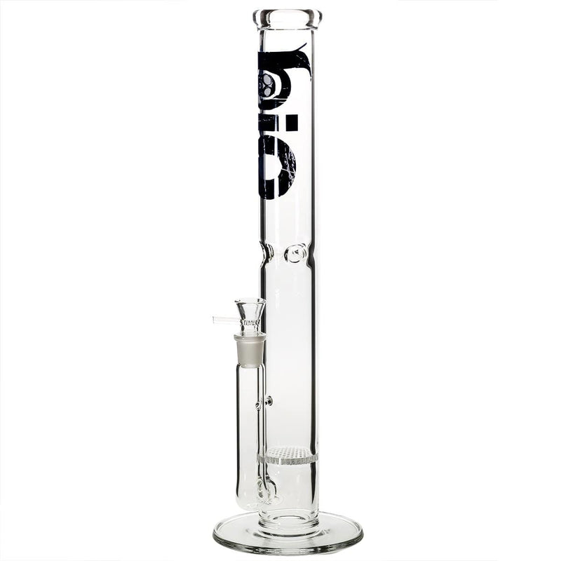 Bio Glass Glass Bong 18" BIO Honeycomb Water Pipe - Black Logo