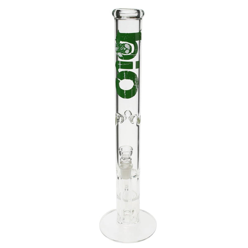 Bio Glass Glass Bong 18" BIO Hurricane / Honeycomb Water Pipe - Green Logo