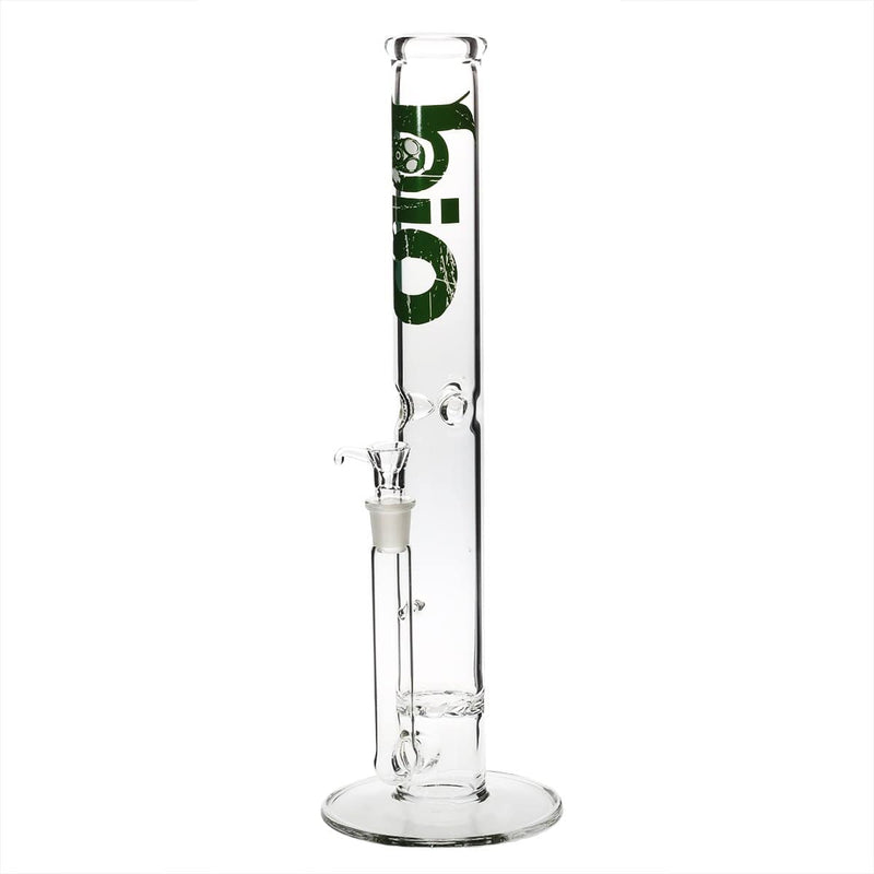 Bio Glass Glass Bong 18" BIO Hurricane Water Pipe - Green Logo