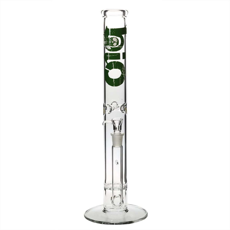 Bio Glass Glass Bong 18" BIO Hurricane Water Pipe - Green Logo