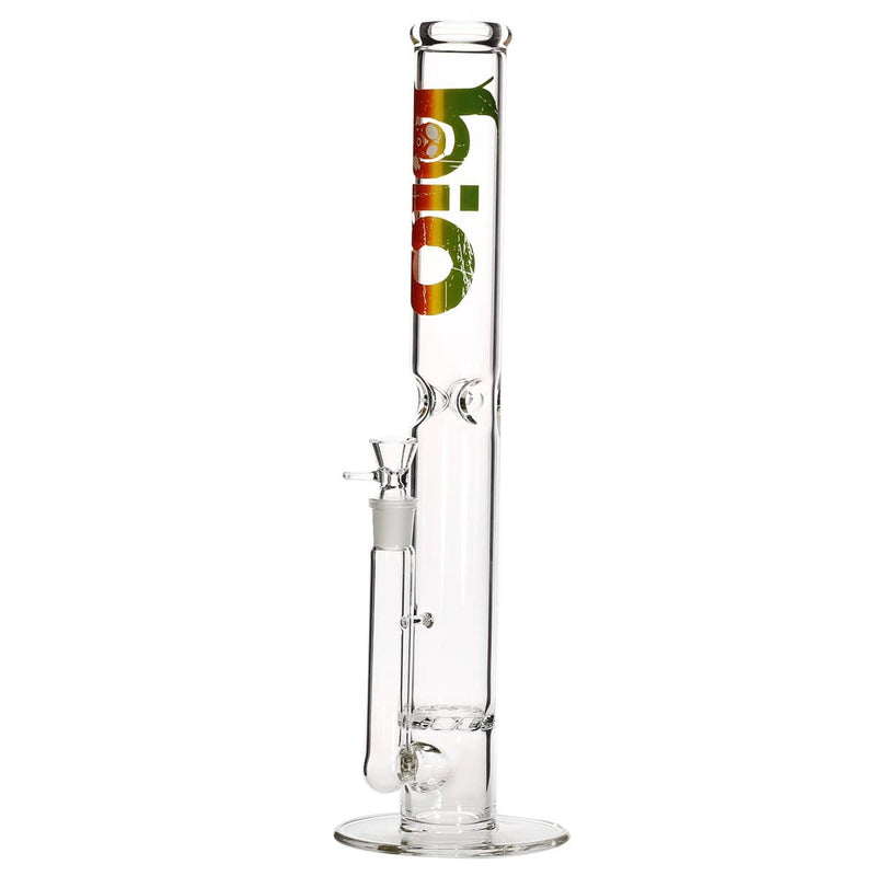 Bio Glass Glass Bong 18" BIO Hurricane Water Pipe - Rasta Logo