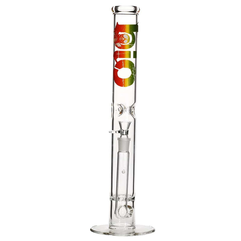 Bio Glass Glass Bong 18" BIO Hurricane Water Pipe - Rasta Logo