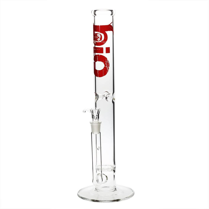 Bio Glass Glass Bong 18" BIO Hurricane Water Pipe - Red Logo