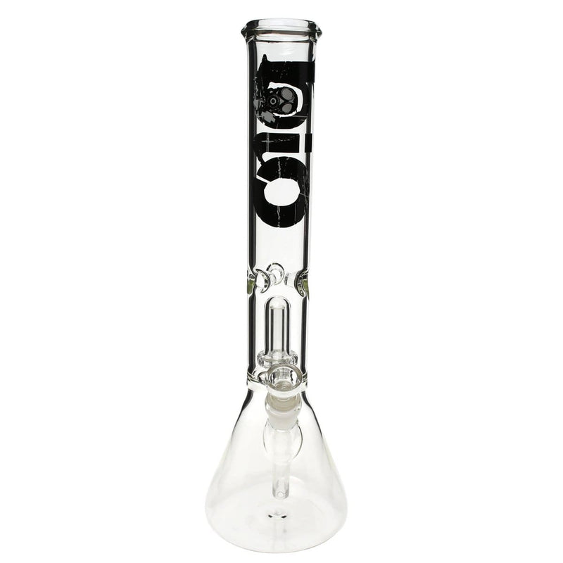 Bio Glass Glass Bong 18" BIO Showerhead Beaker Water Pipe - Black Logo