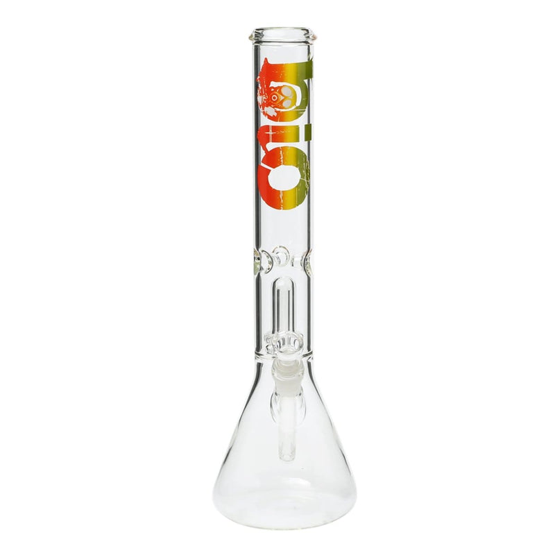 Bio Glass Glass Bong 18" BIO Showerhead Beaker Water Pipe - Rasta Logo