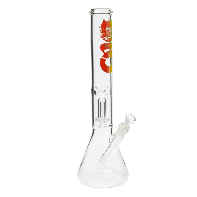 Bio Glass Glass Bong 18" BIO Showerhead Beaker Water Pipe - Rasta Logo