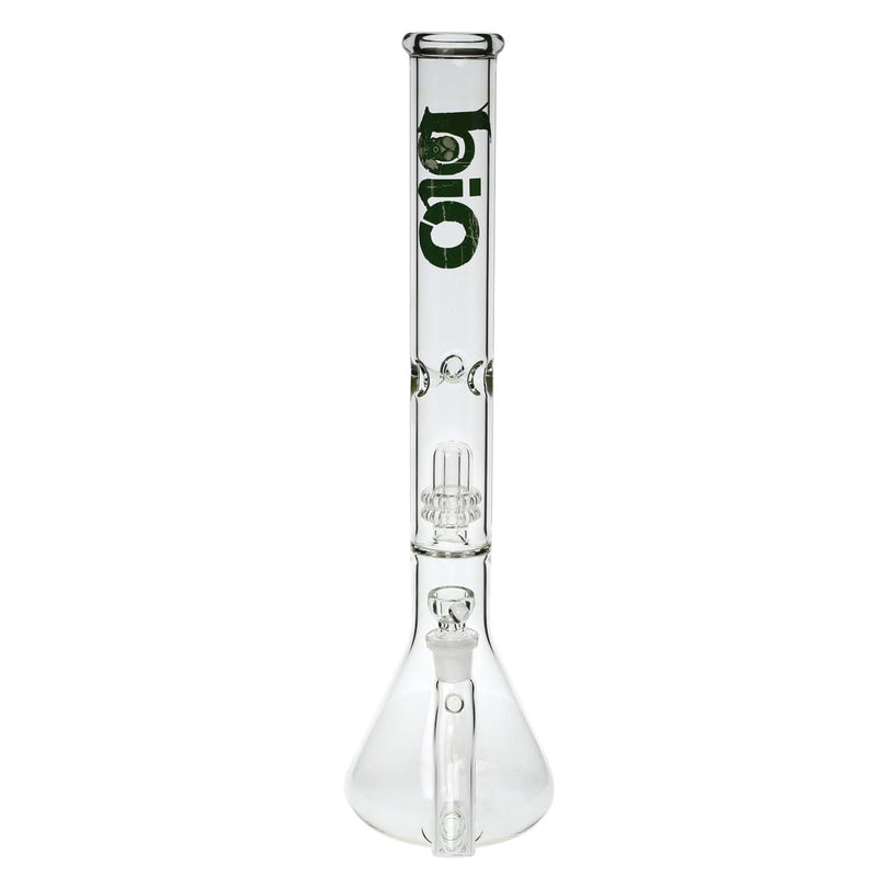 Bio Glass Glass Bong 18" BIO Showerhead / Inline Beaker Water Pipe - Clear With Logo