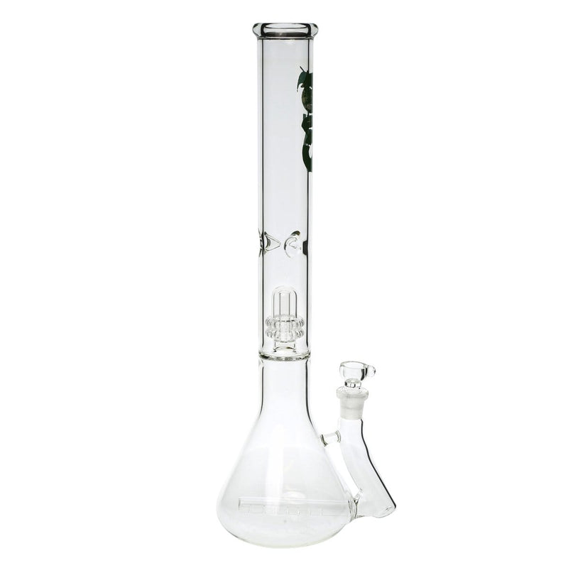 Bio Glass Glass Bong 18" BIO Showerhead / Inline Beaker Water Pipe - Clear With Logo