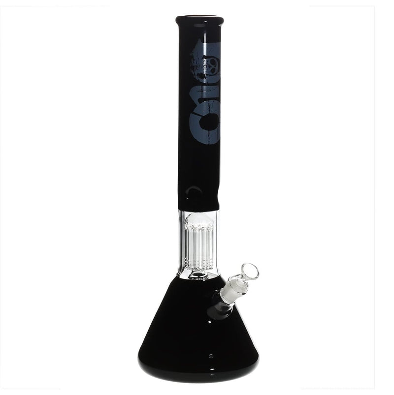 Bio Glass Glass Bong 18" BIO Single Tree Beaker Water Pipe - Black