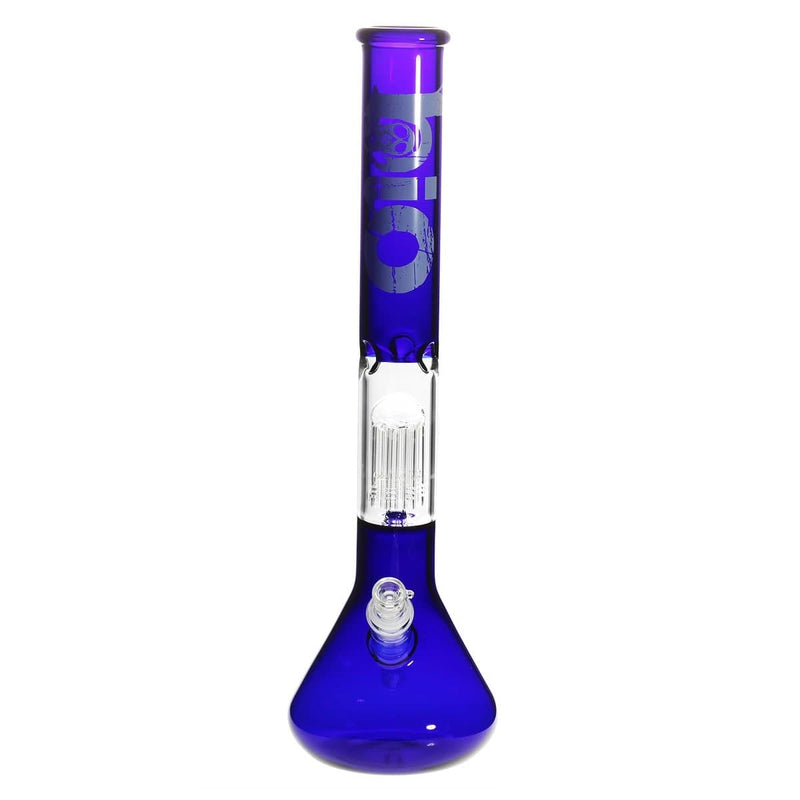 Bio Glass Glass Bong 18" BIO Single Tree Beaker Water Pipe - Blue