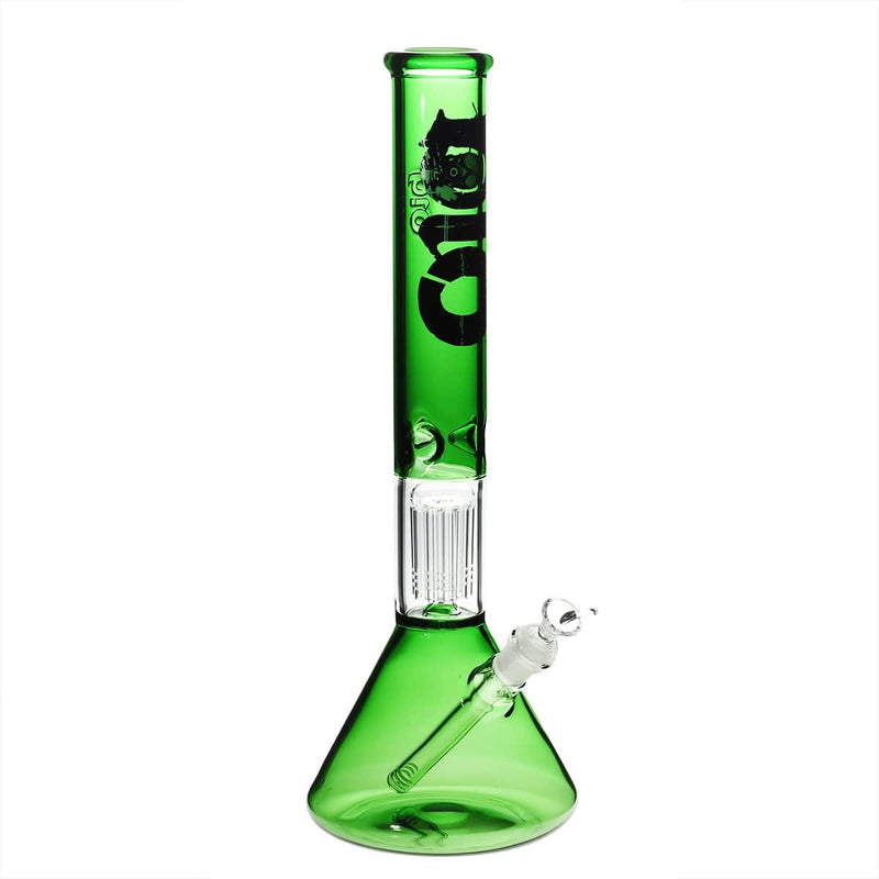 Bio Glass Glass Bong 18" BIO Single Tree Beaker Water Pipe - Green