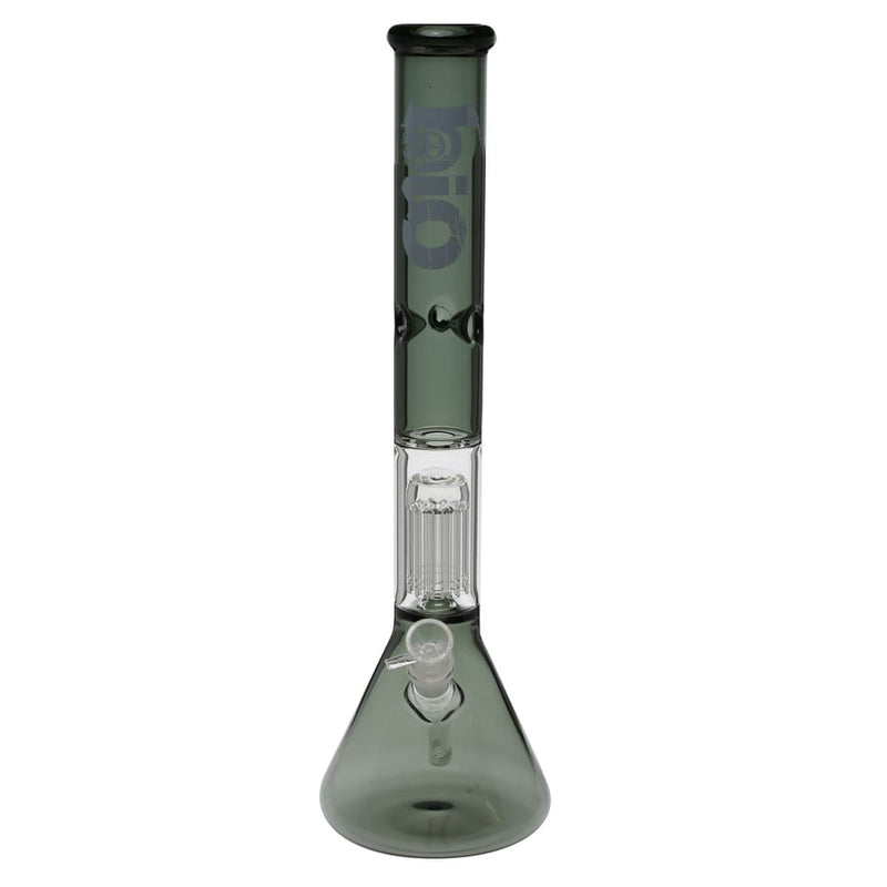 Bio Glass Glass Bong 18" BIO Single Tree Beaker Water Pipe - Smoke Black