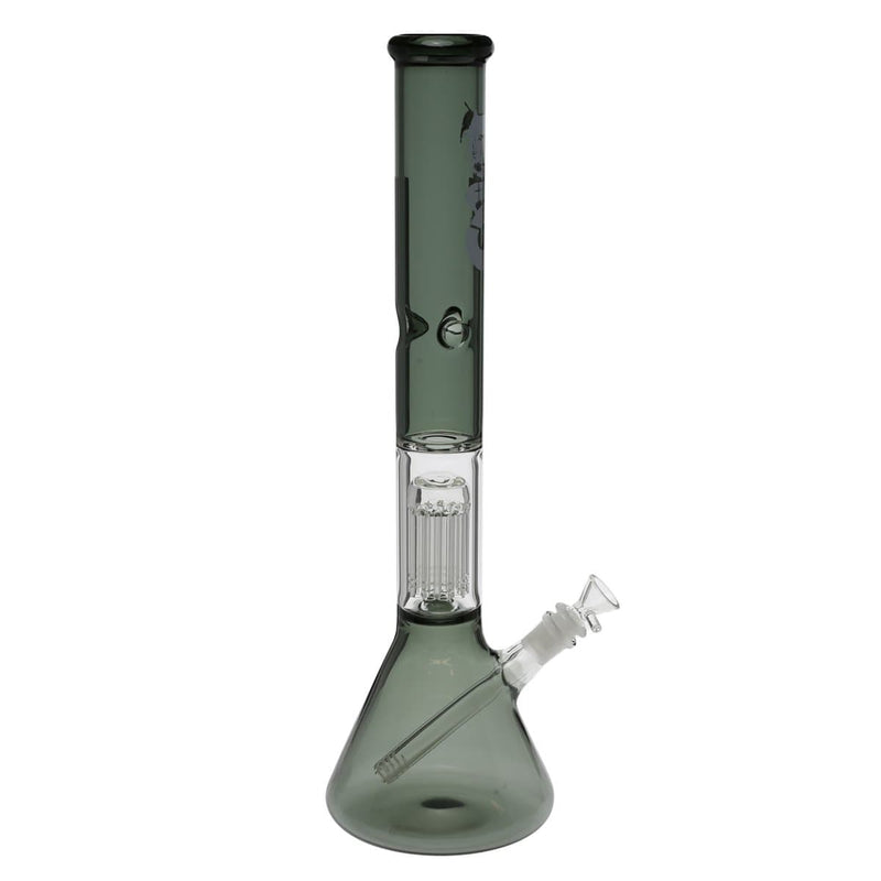 Bio Glass Glass Bong 18" BIO Single Tree Beaker Water Pipe - Smoke Black