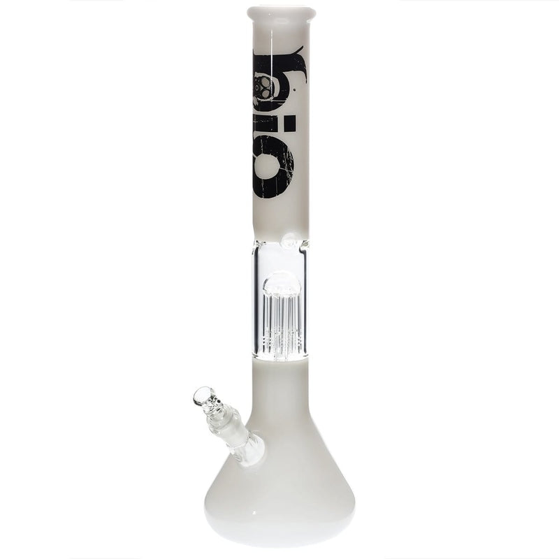 Bio Glass Glass Bong 18" BIO Single Tree Beaker Water Pipe - White