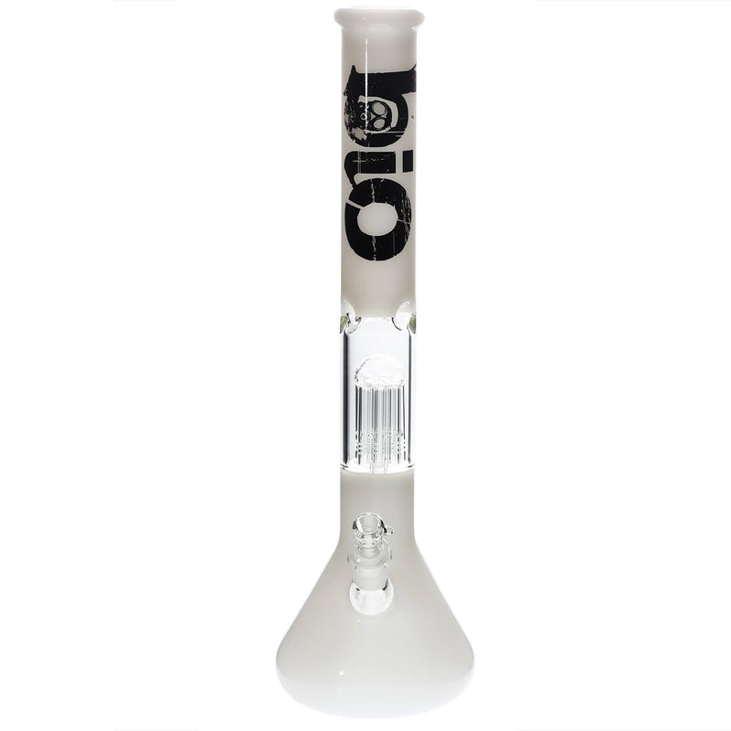 Bio Glass Glass Bong 18" BIO Single Tree Beaker Water Pipe - White