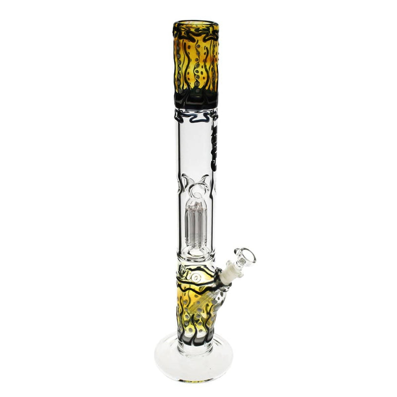 Bio Glass Glass Bong 18" BIO Single Tree Straight Design - Black Logo