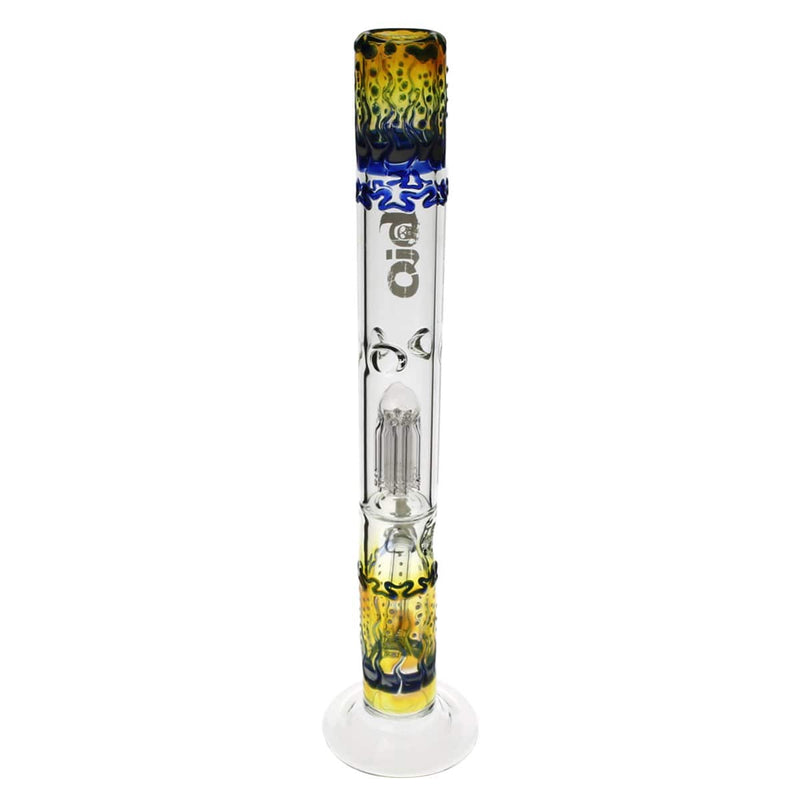 Bio Glass Glass Bong 18" BIO Single Tree Straight Design - White Logo