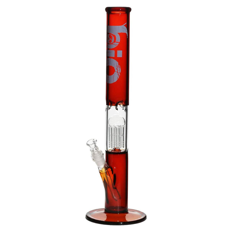 Bio Glass Glass Bong 18" BIO Single Tree Straight Water Pipe - Amber