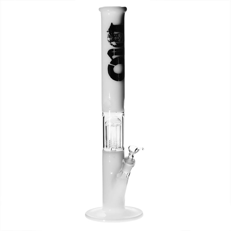 Bio Glass Glass Bong 18" BIO Single Tree Straight Water Pipe - White