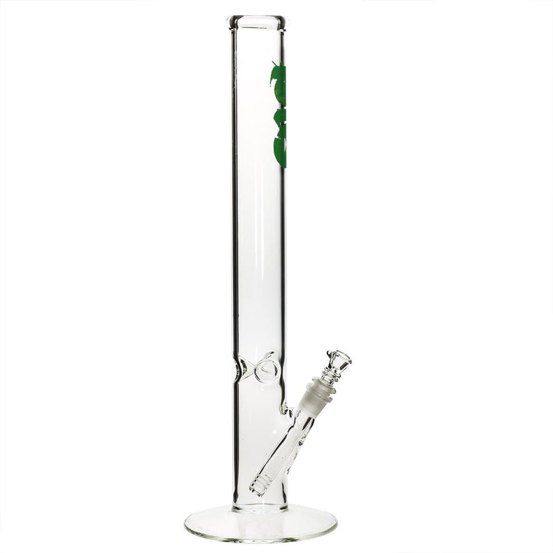 Bio Glass Glass Bong 18" BIO Straight Water Pipe - Green Logo