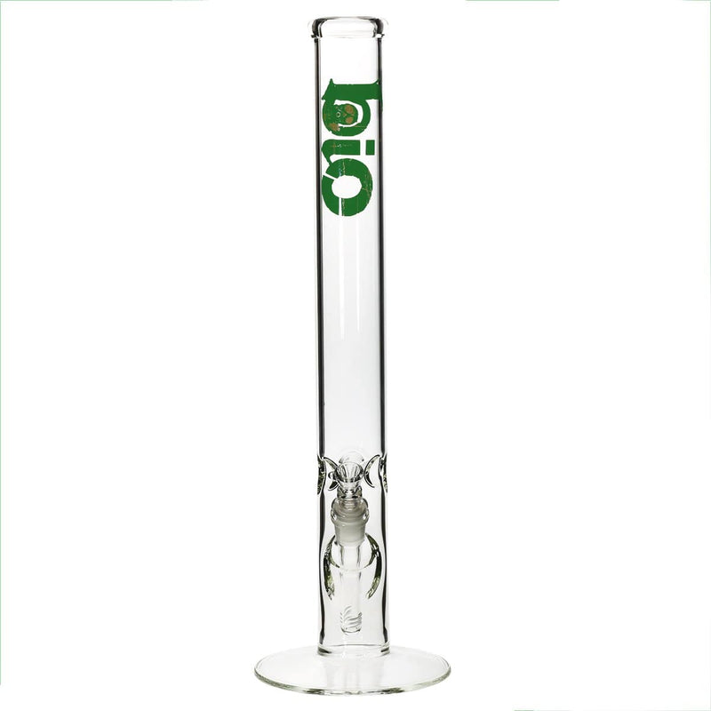 Bio Glass Glass Bong 18" BIO Straight Water Pipe - Green Logo