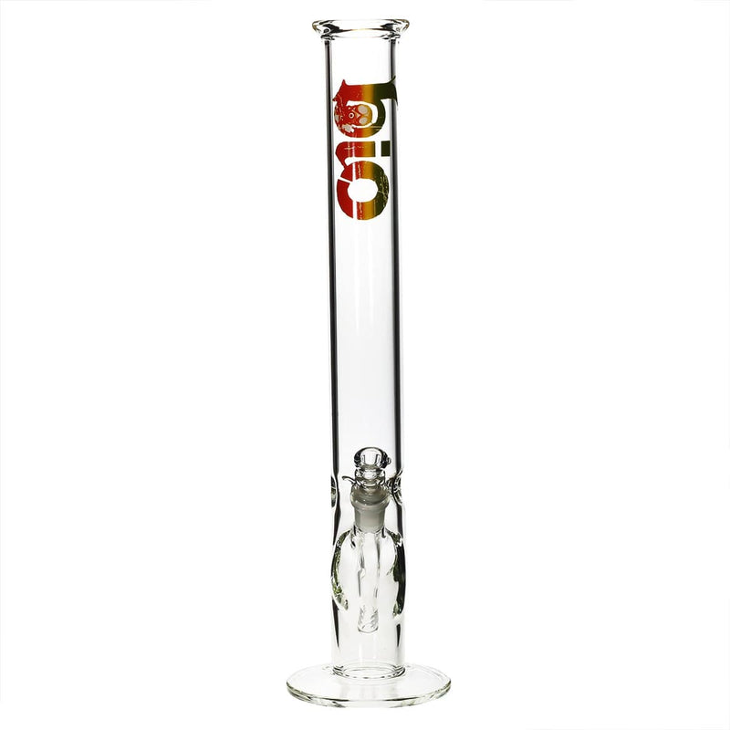 Bio Glass Glass Bong 18" BIO Straight Water Pipe - Rasta Logo