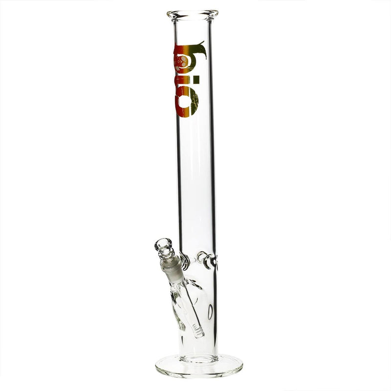 Bio Glass Glass Bong 18" BIO Straight Water Pipe - Rasta Logo