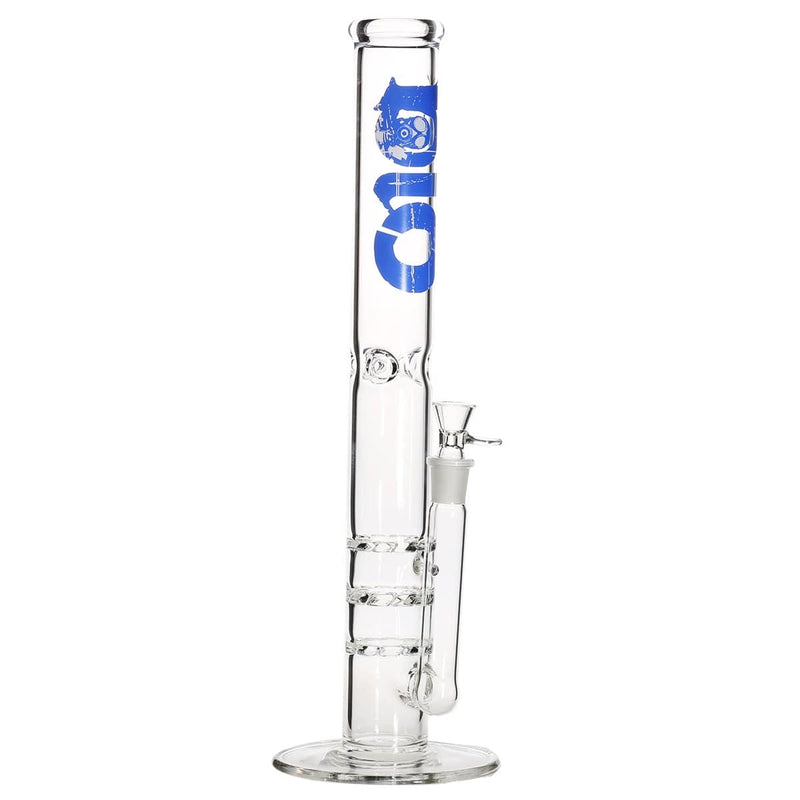 Bio Glass Glass Bong 18" BIO Triple Hurricane Water Pipe - Blue Logo