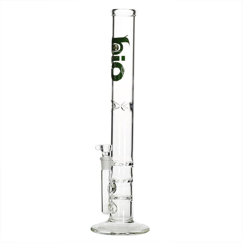 Bio Glass Glass Bong 18" BIO Triple Hurricane Water Pipe - Green Logo