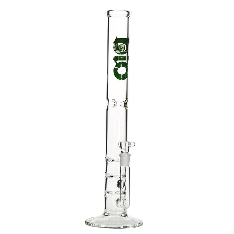 Bio Glass Glass Bong 18" BIO Triple Hurricane Water Pipe - Green Logo