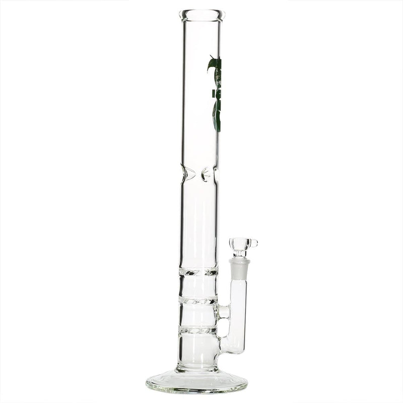 Bio Glass Glass Bong 18" BIO Triple Hurricane Water Pipe - Green Logo