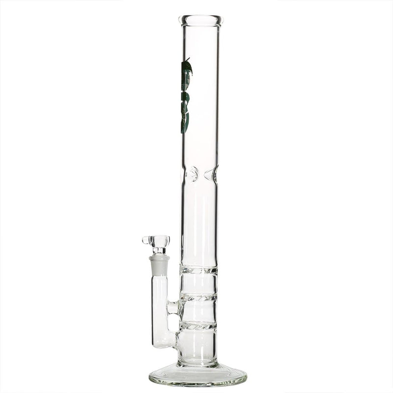 Bio Glass Glass Bong 18" BIO Triple Hurricane Water Pipe - Green Logo