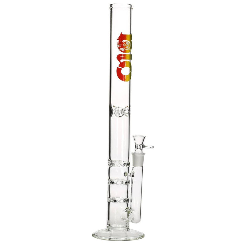 Bio Glass Glass Bong 18" BIO Triple Hurricane Water Pipe - Rasta Logo