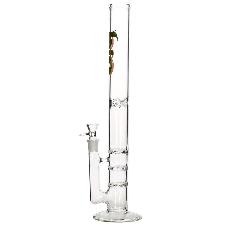 Bio Glass Glass Bong 18" BIO Triple Hurricane Water Pipe - Rasta Logo