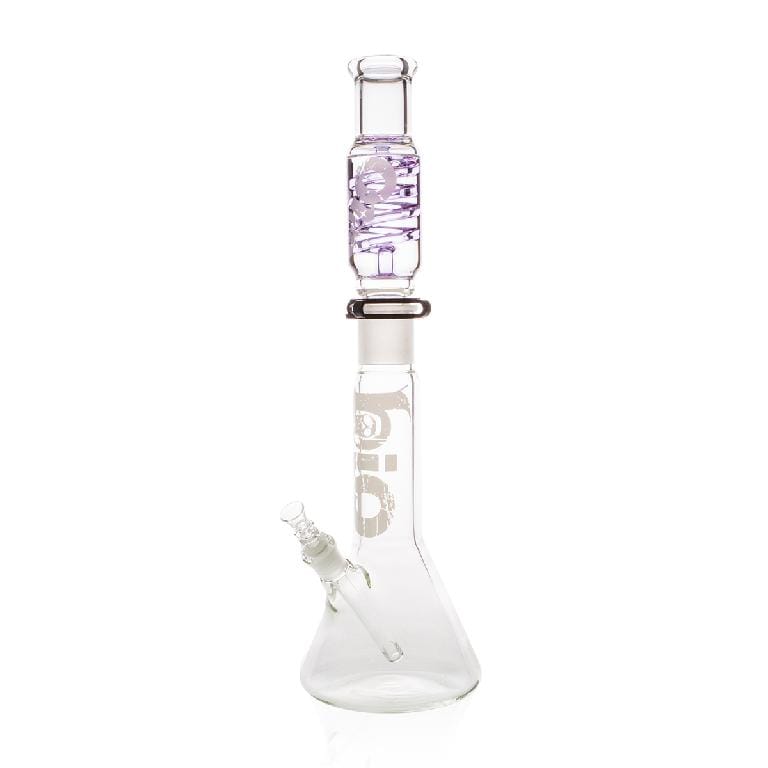 Bio Glass Glass Bong 21" BIO Freezable Coil Beaker Water Pipe - Purple