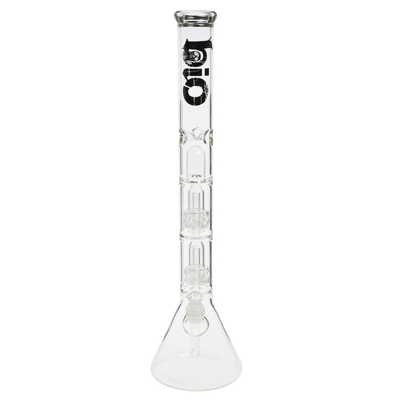 Bio Glass Glass Bong 22" BIO Criss-Cross Showerhead Water Pipe - Black