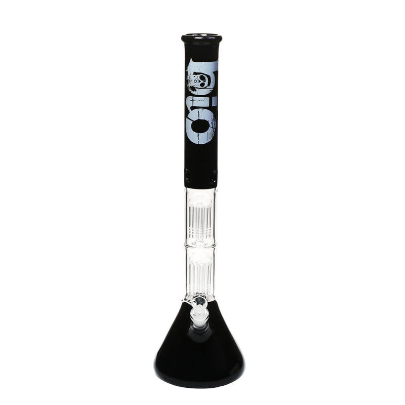 Bio Glass Glass Bong 22" BIO Double Tree Beaker Water Pipe - Black